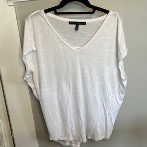 WHBM White House Black Market white t shirt. PM